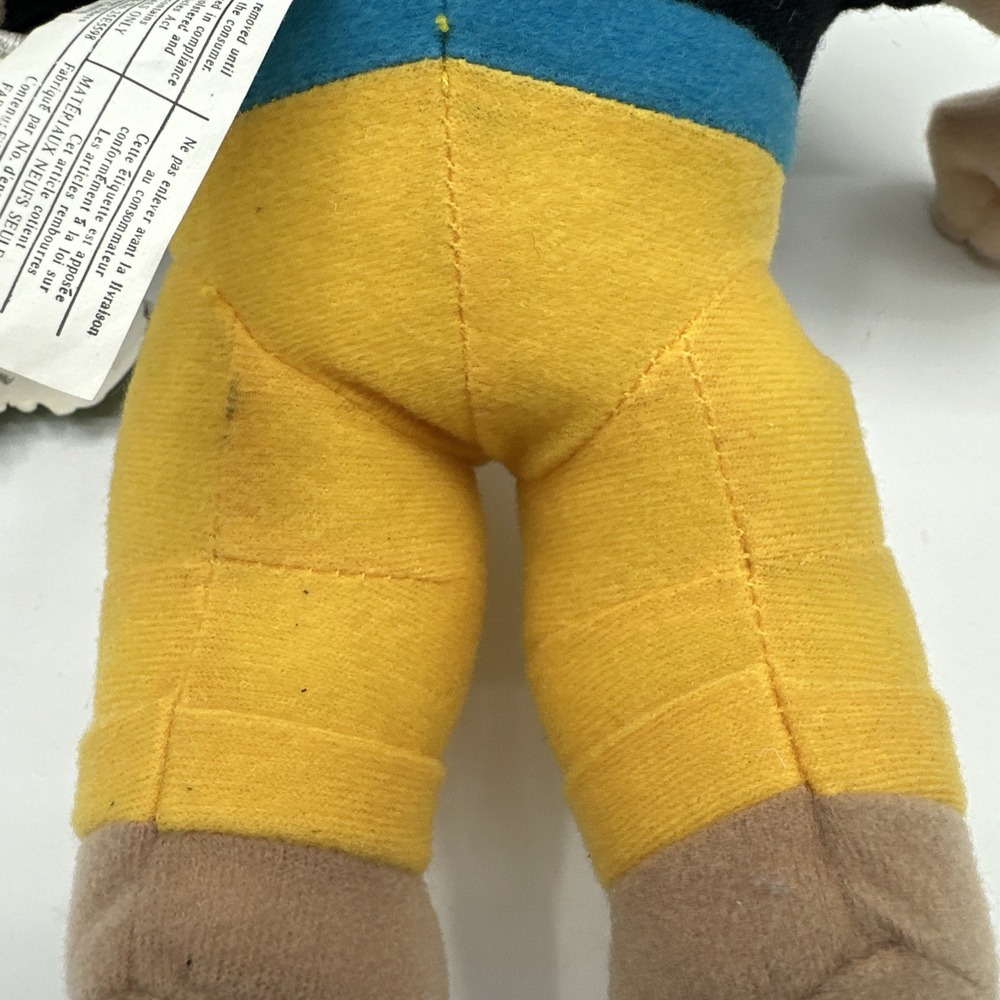 Popeye Cartoon Vintage 11inch Brutus Plush Play By Play 2000 Plush Stuffed Tag - Picture 15 of 16